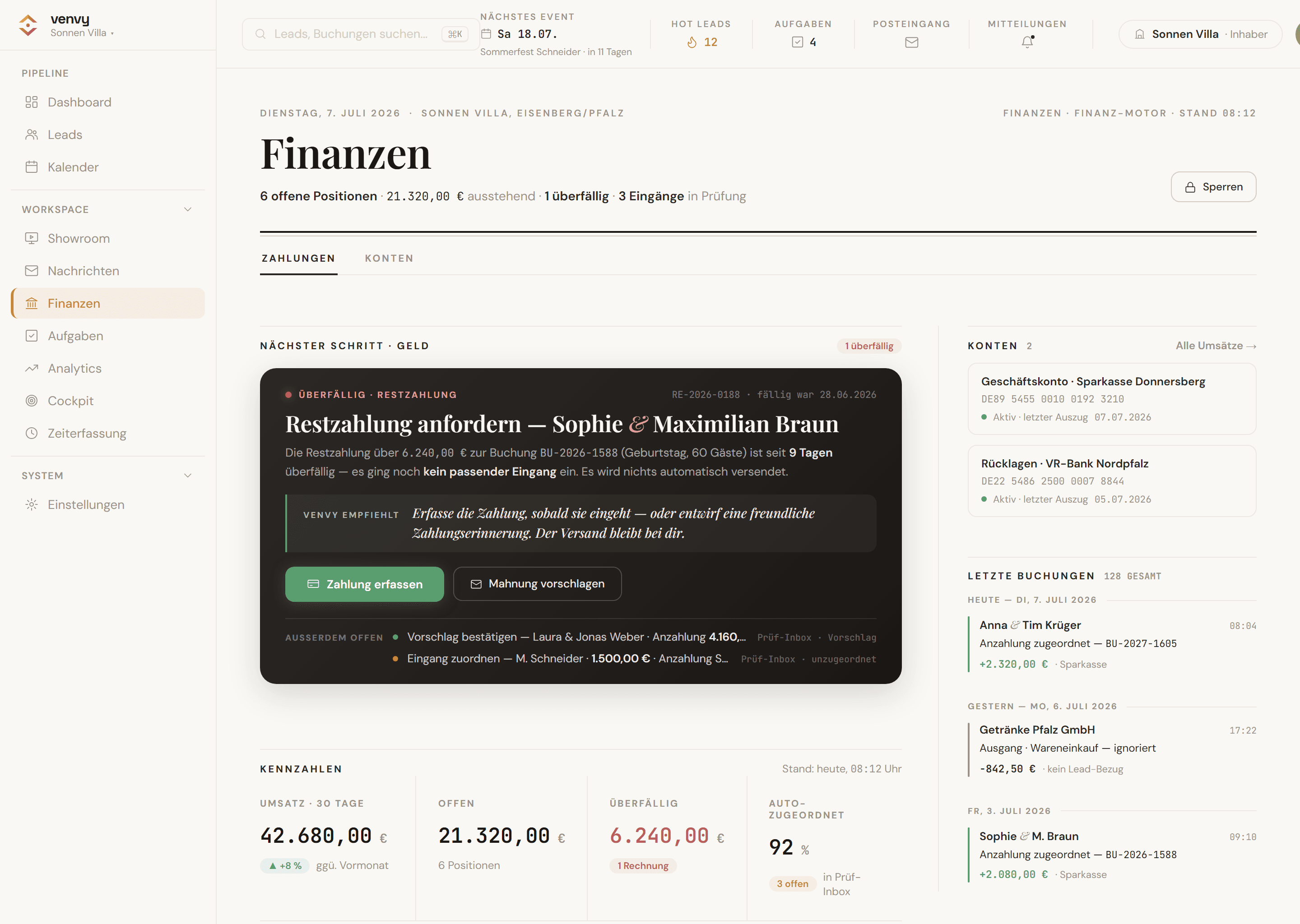 venvy Finanz-Motor